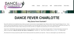 Desktop Screenshot of dancefevercharlotte.com